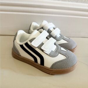 Cat & Jack White, Gray, and Black Kids Sneakers